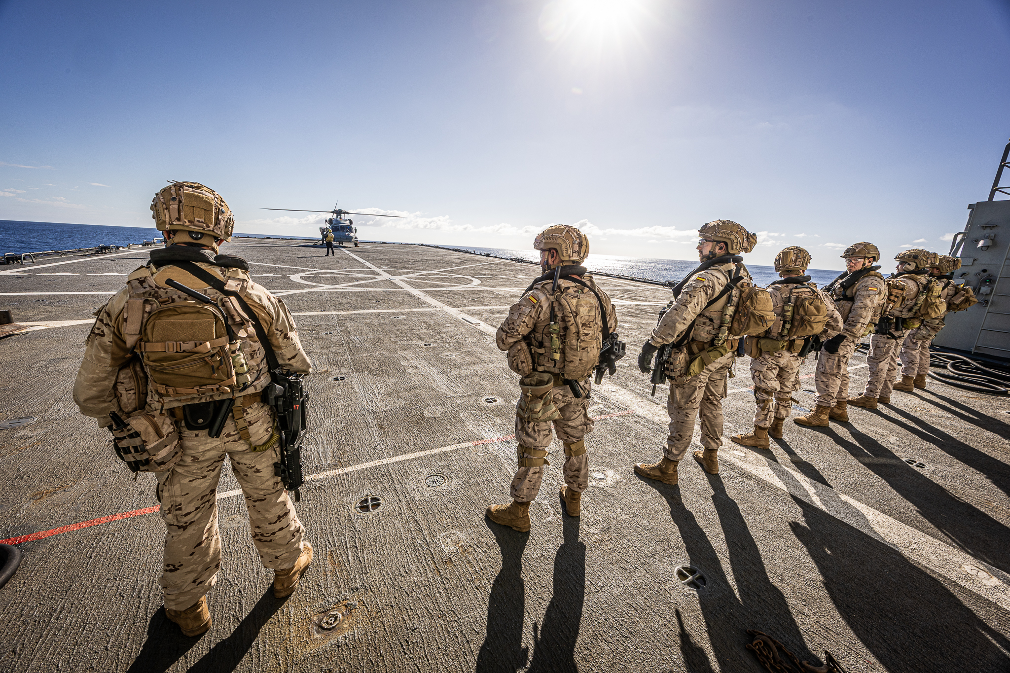 Marines on board Galicia