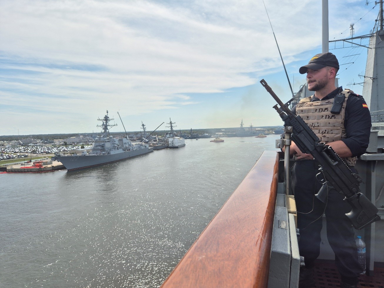 LPD Galicia leaving Mayport Naval Base