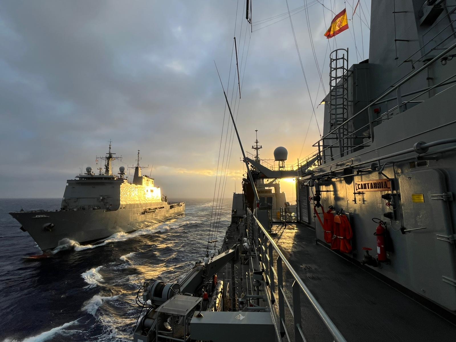 AOR CANTABRIA on manoeuvre RAS BAA GALICIA