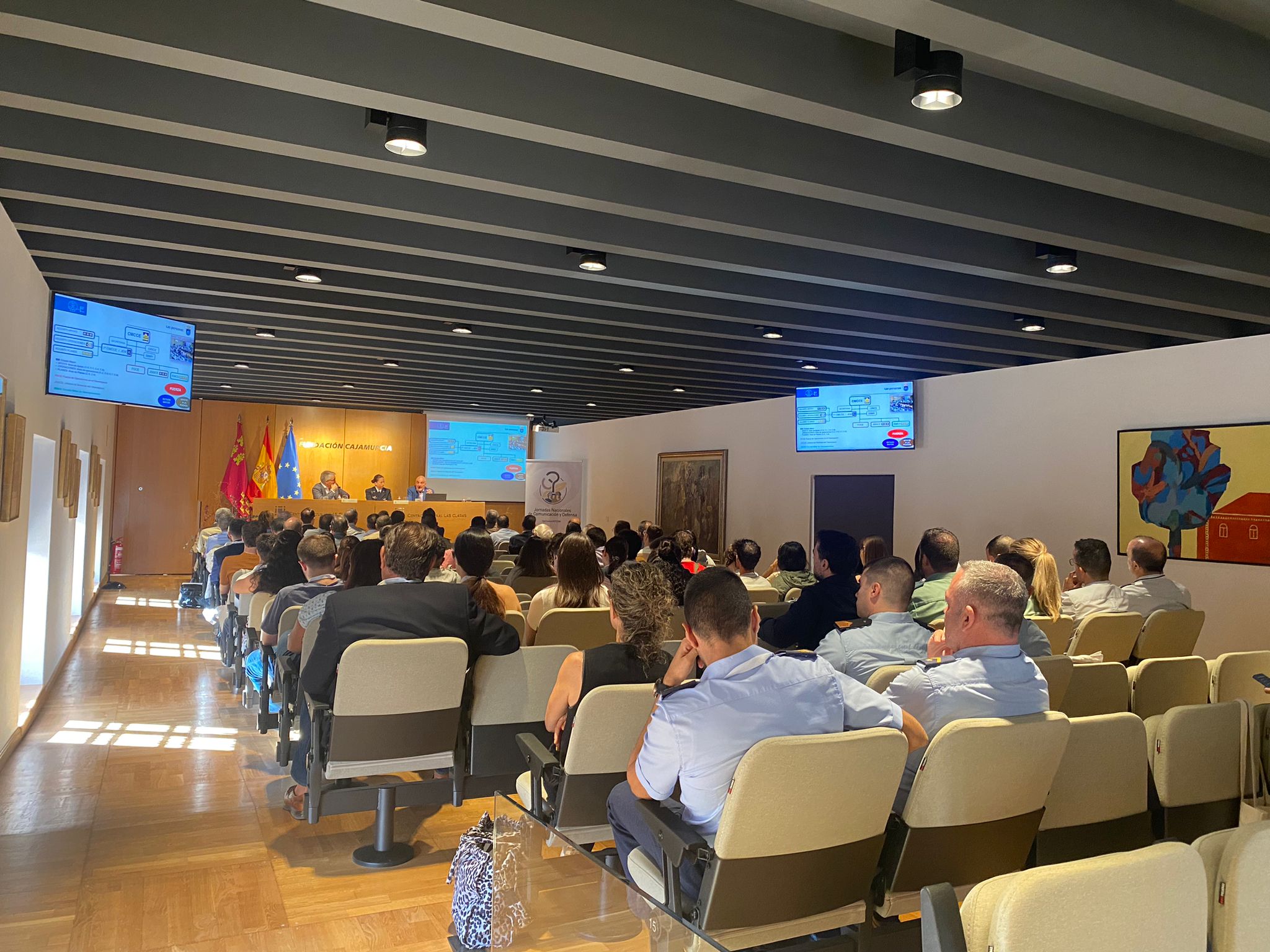 The MCCE during its presentation at the National Conference on Communication and Defence