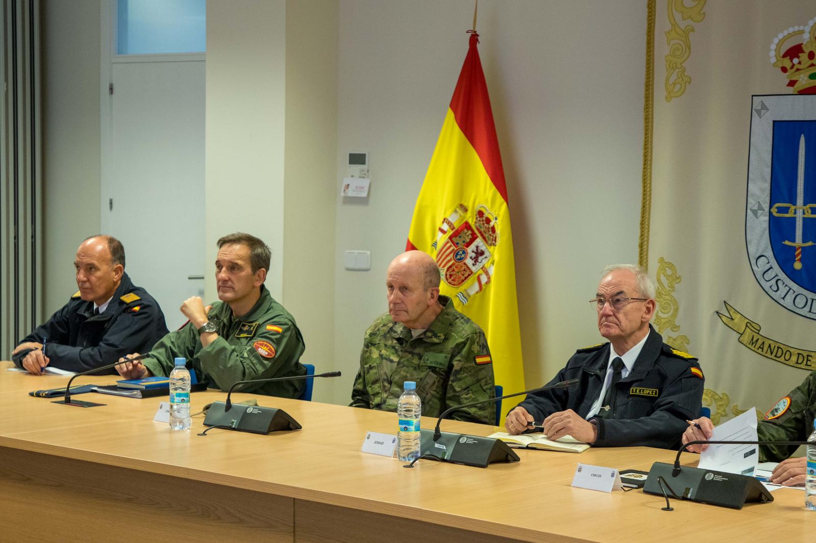 Chief of Defence at the command post