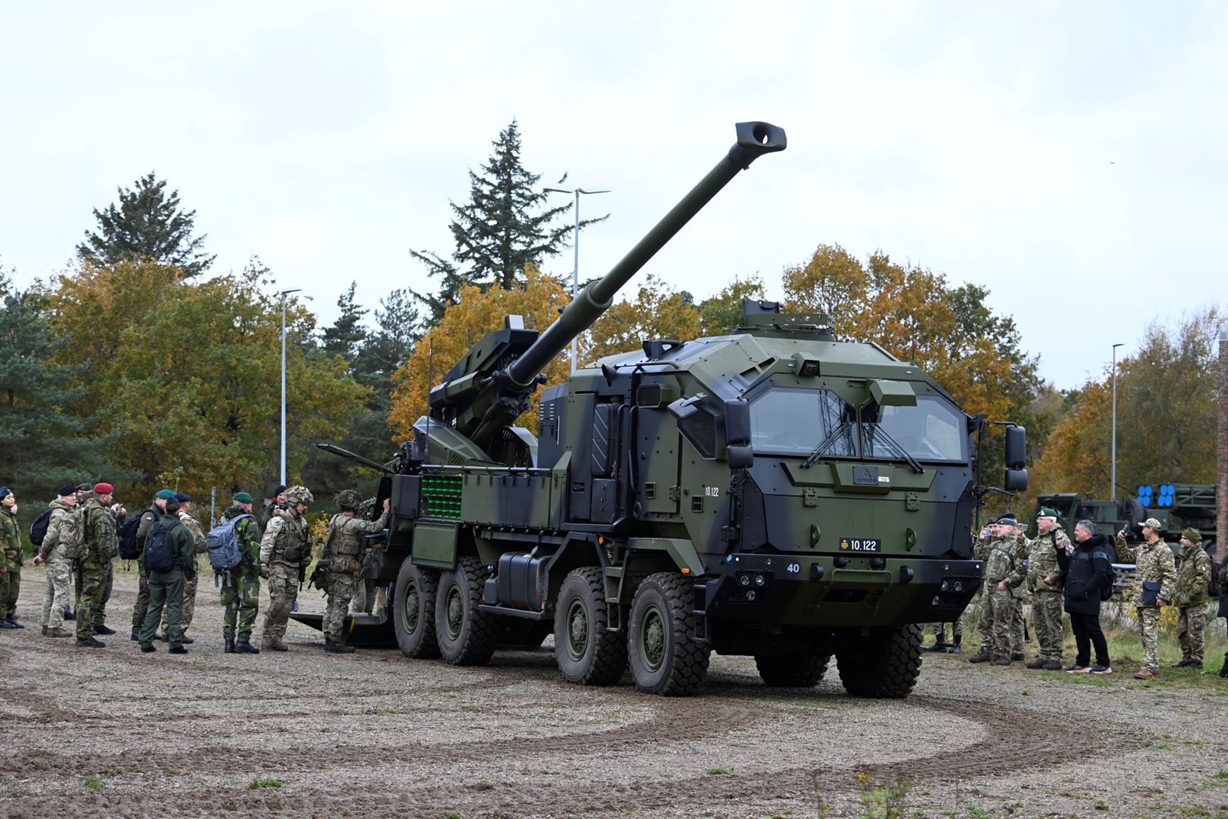 Atmos 155mmx8x8 self-propelled howitzer.