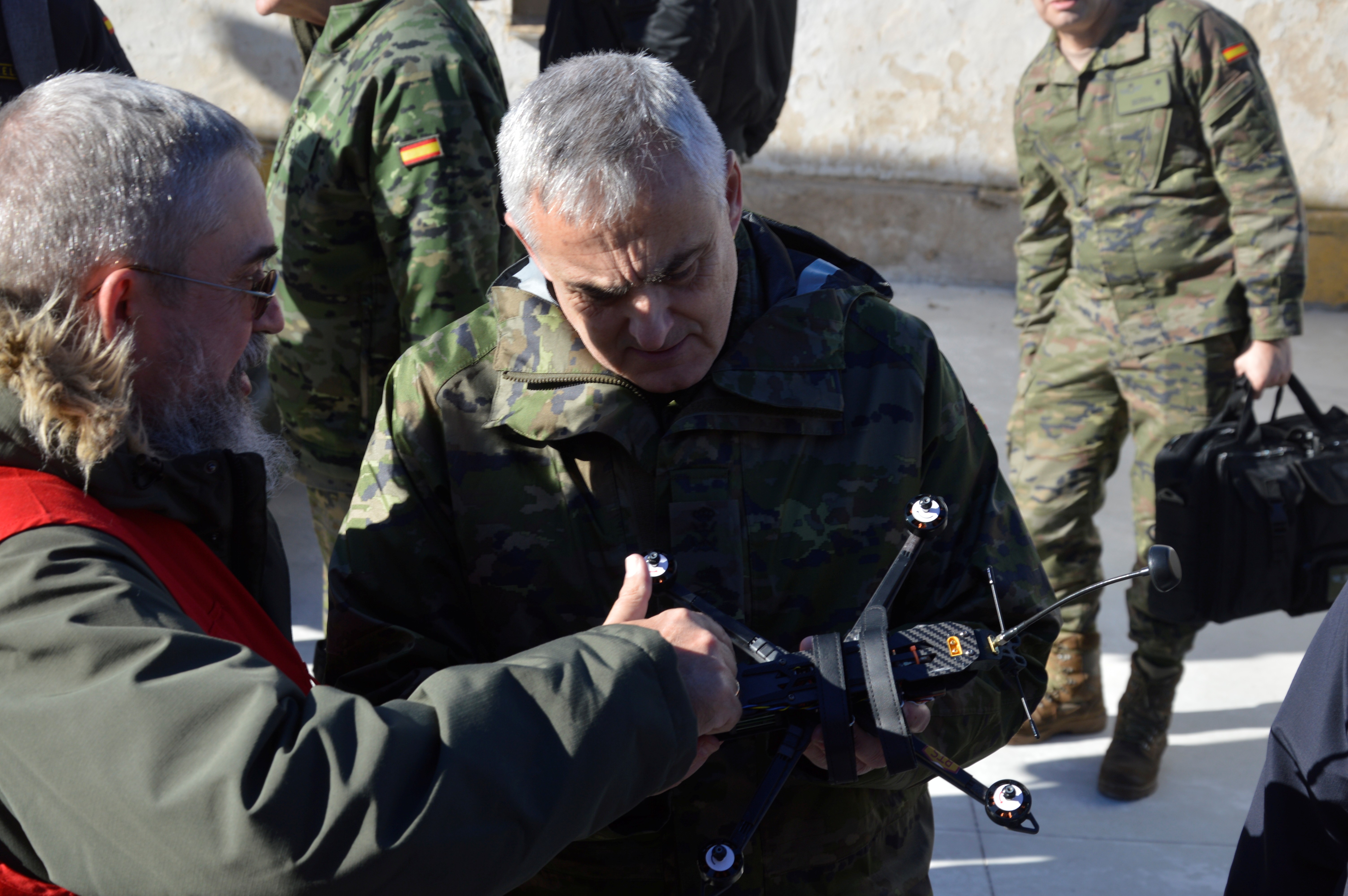 The Commander of the Joint Special Operations Command at the static display