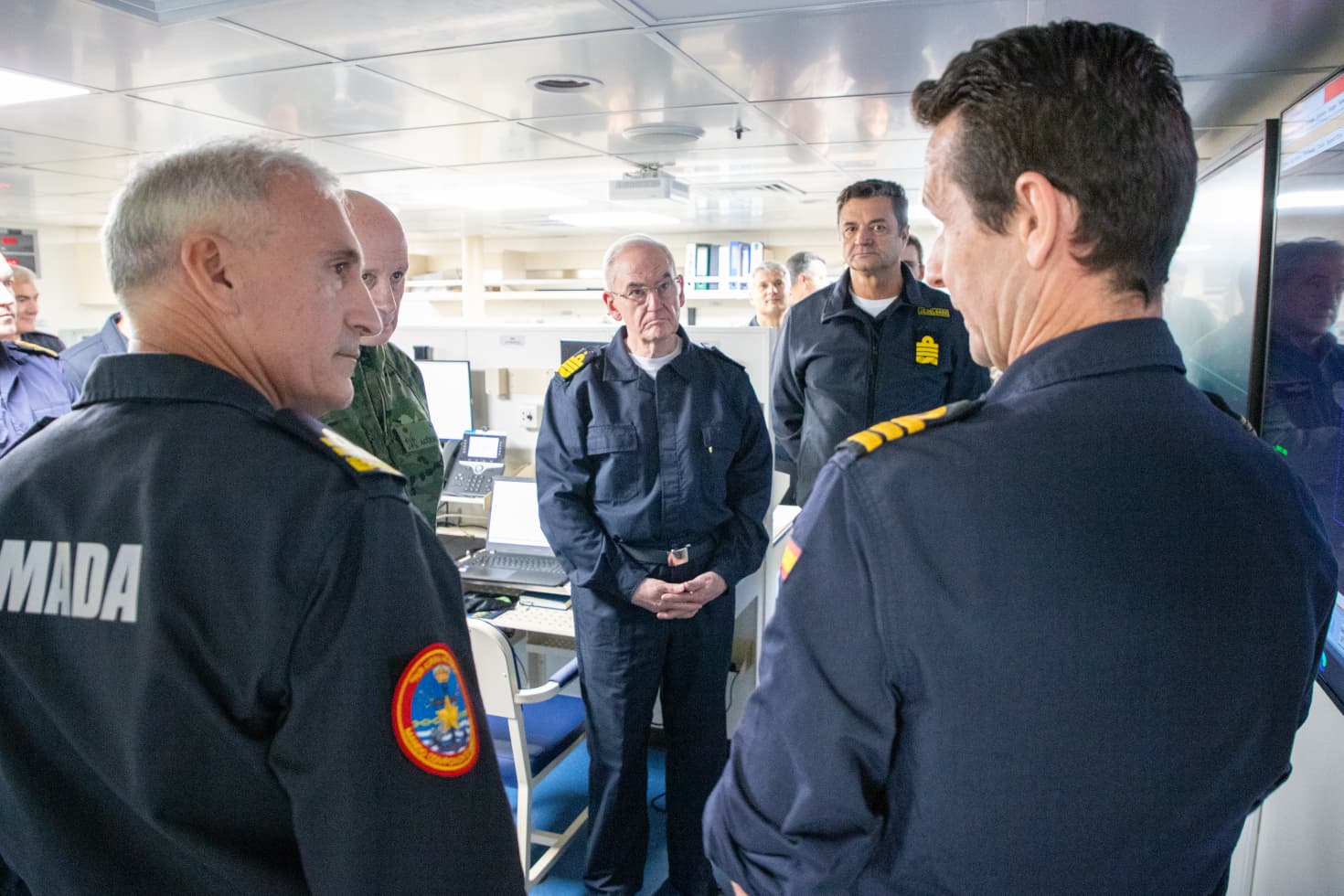 Chief of Defence onboard the ship 'Castilla'