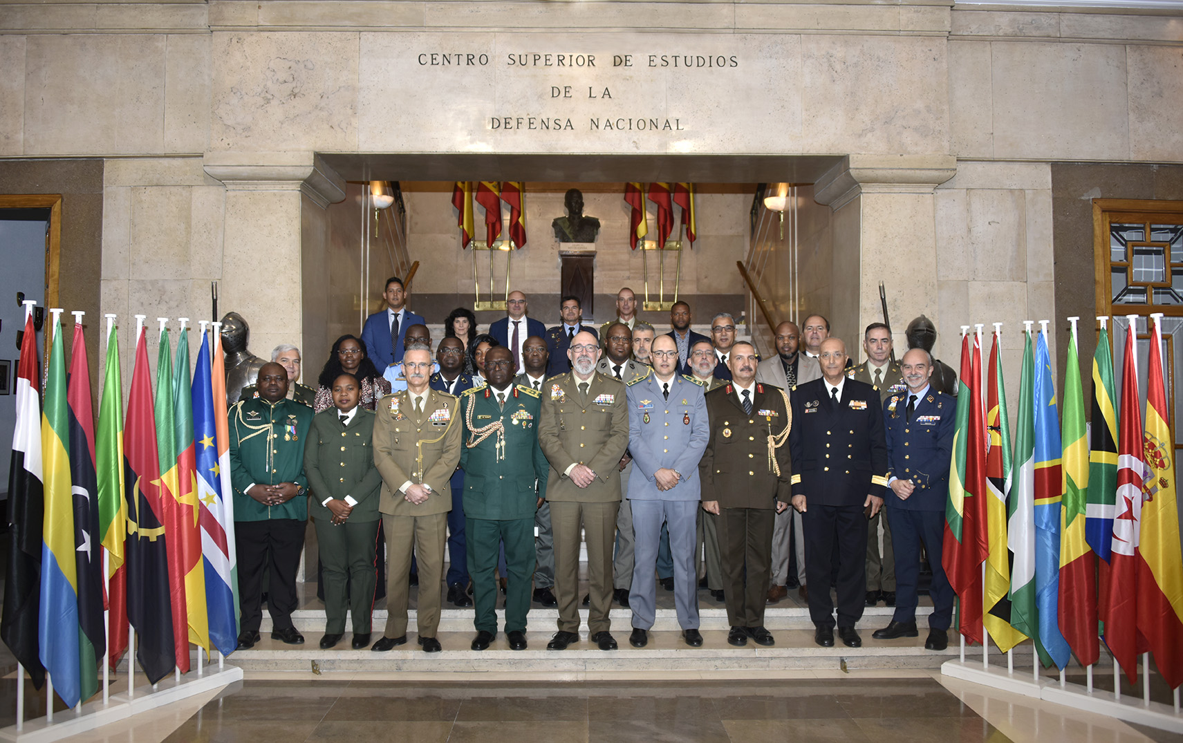 Director of CESEDEN, teachers, and students of the course