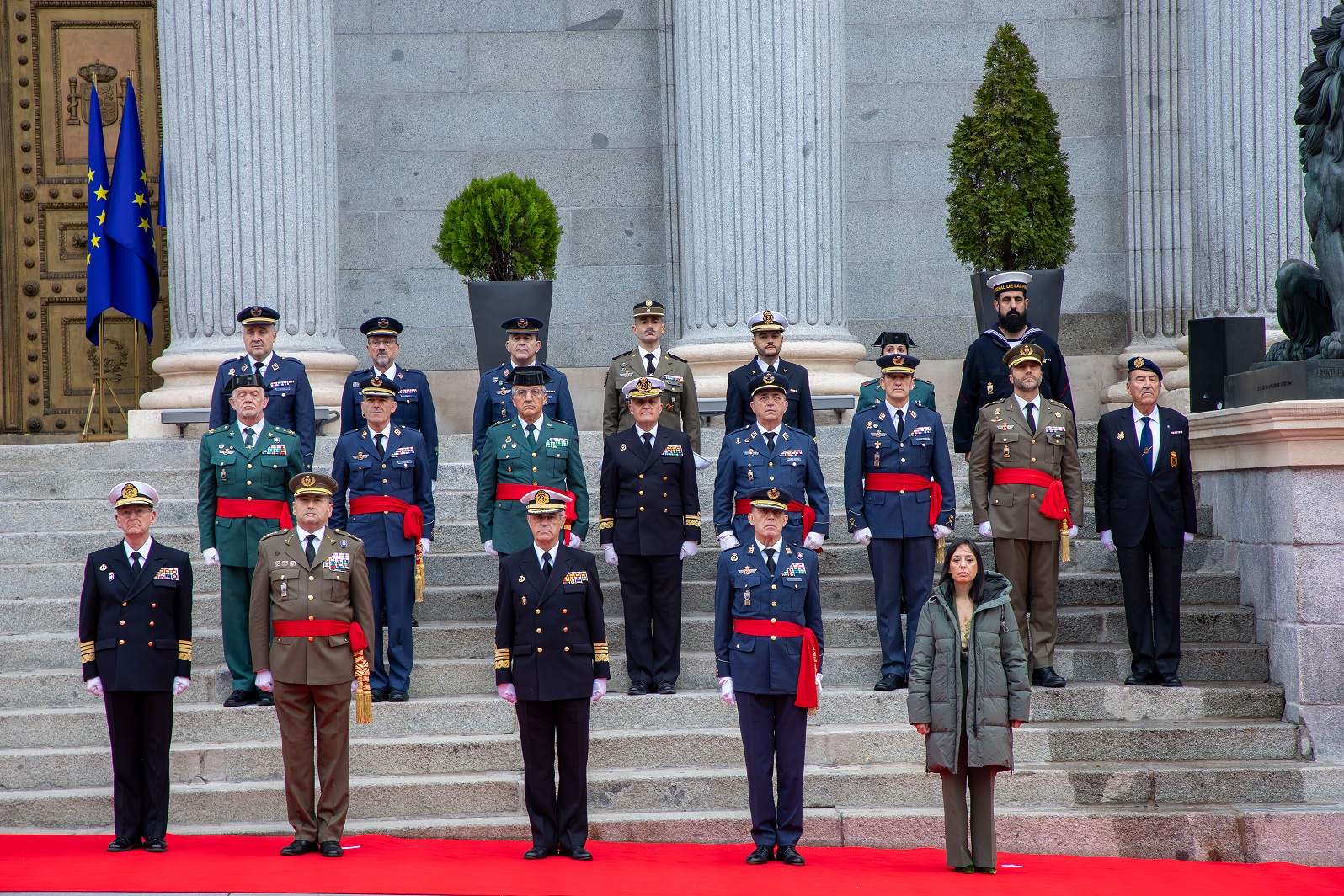 Military attendees at the event