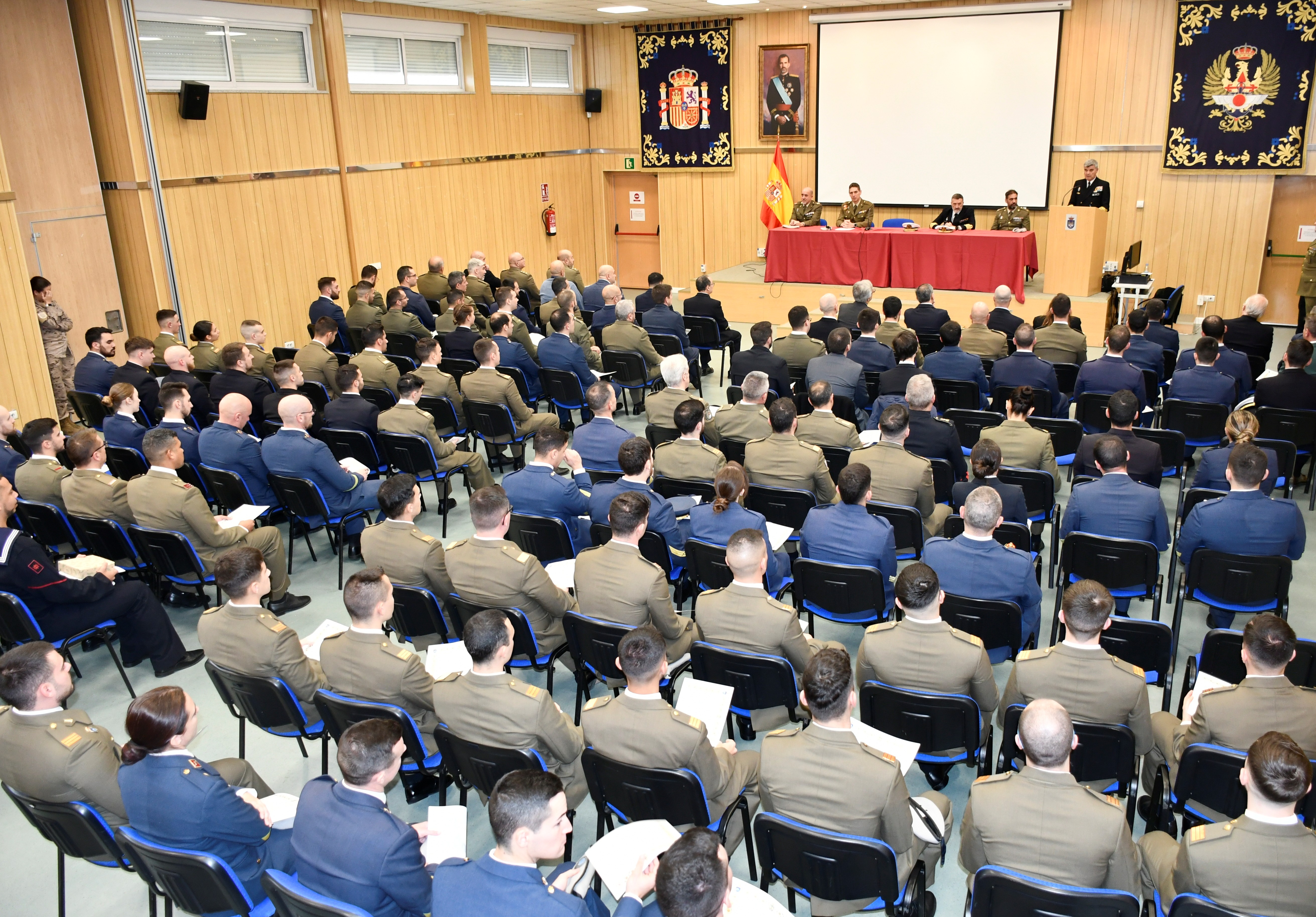 Vice Admiral Roca addresses the attendees