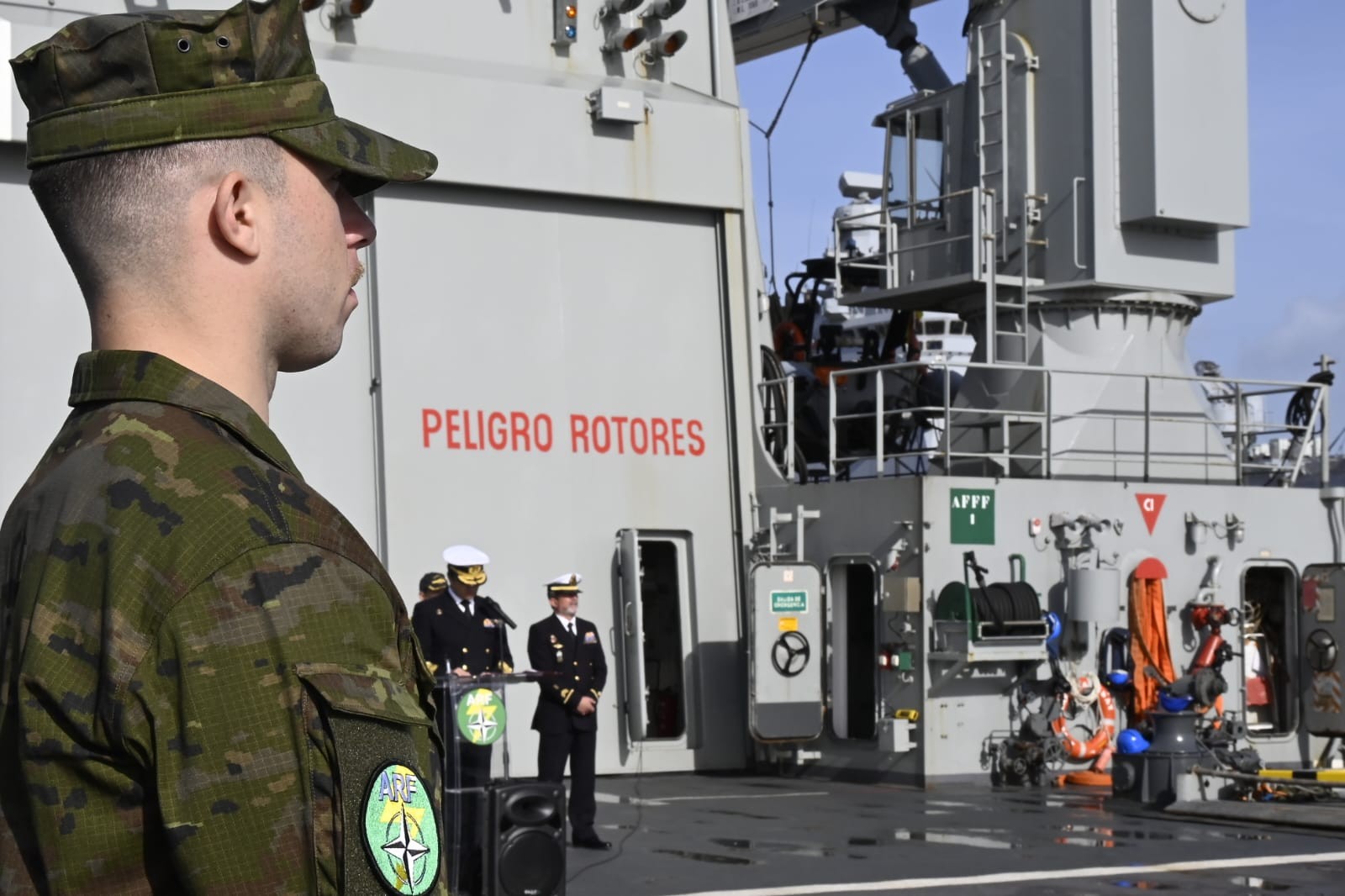 Farewell of Amphibious Assault Ship Castilla in Rota