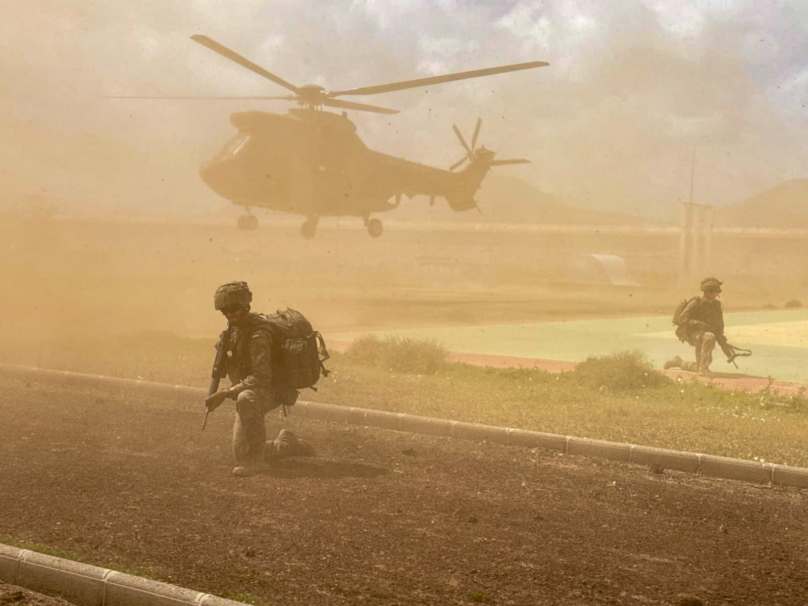 El Grupo Táctico ‘Canarias’ y el Batallón de Helicópteros de Maniobra VI en Lanzarote