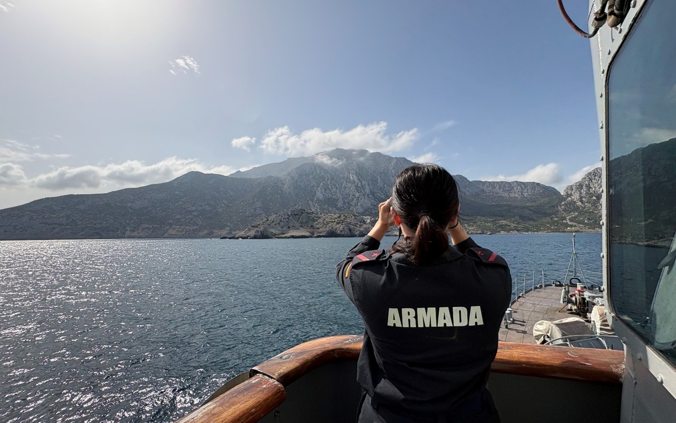 Approaching Perejil Islet during maritime surveillance operations