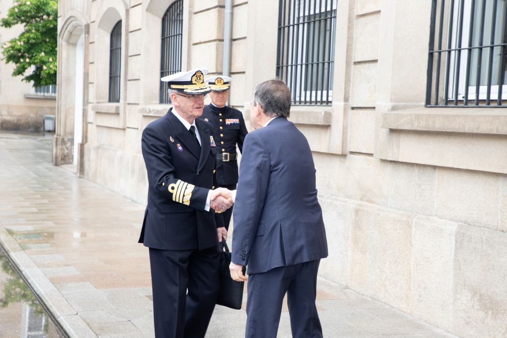 Llegada del JEMAD a la Comandancia Naval de Vigo