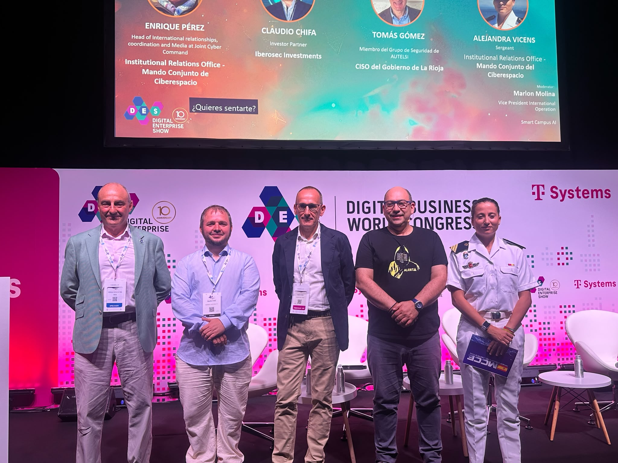 Los representantes del MCCE en DES 2026
