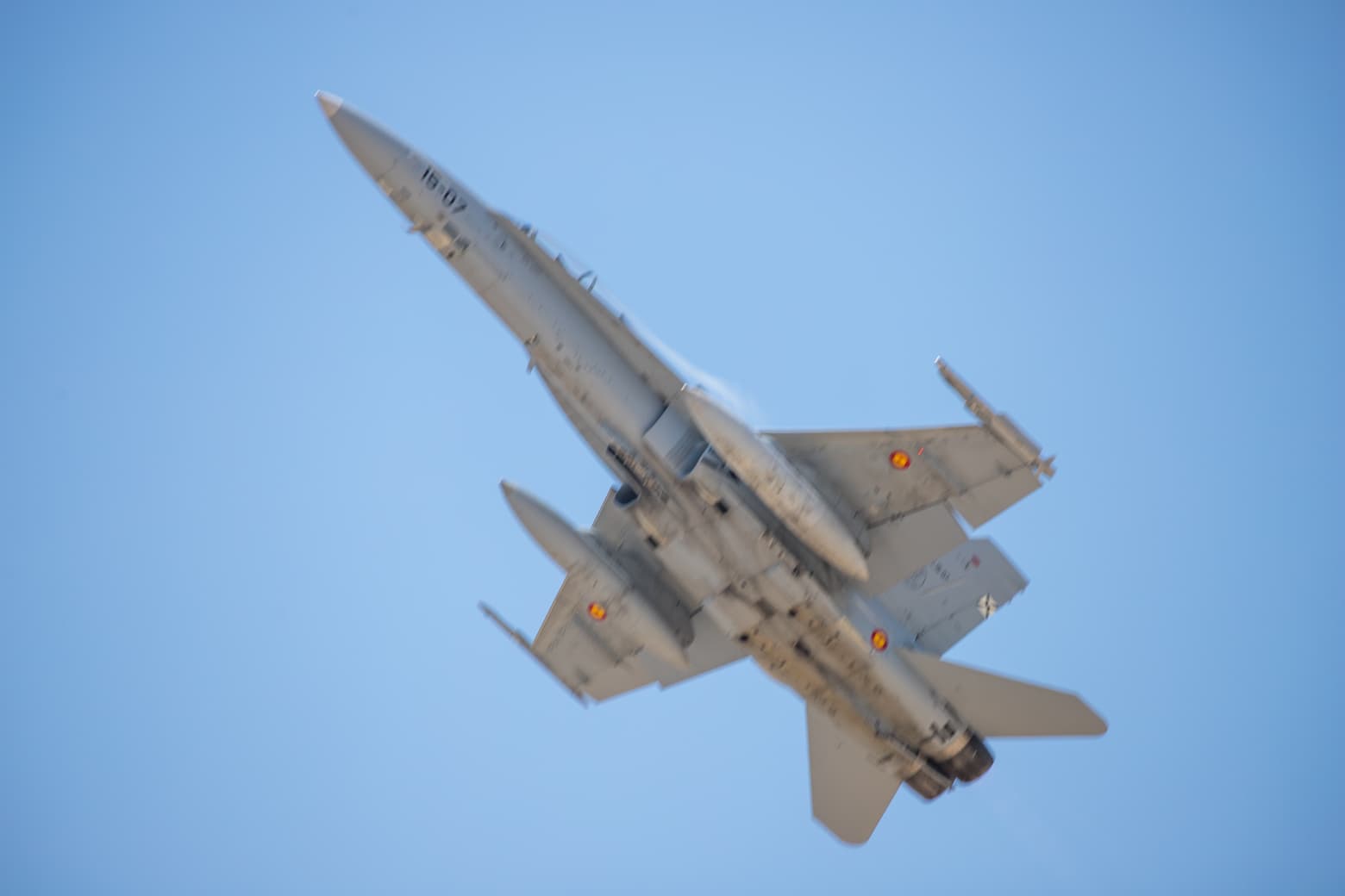 F18 durante el livex del ejercicio MILEX 26