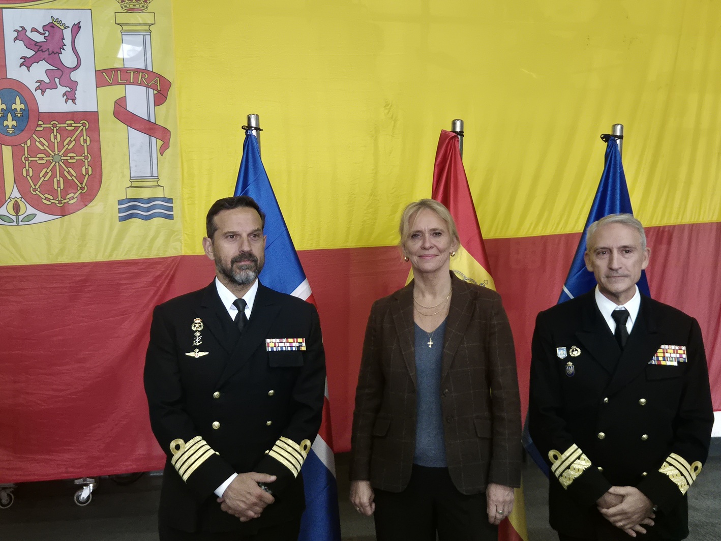 Momento de la ceremonia de relevo