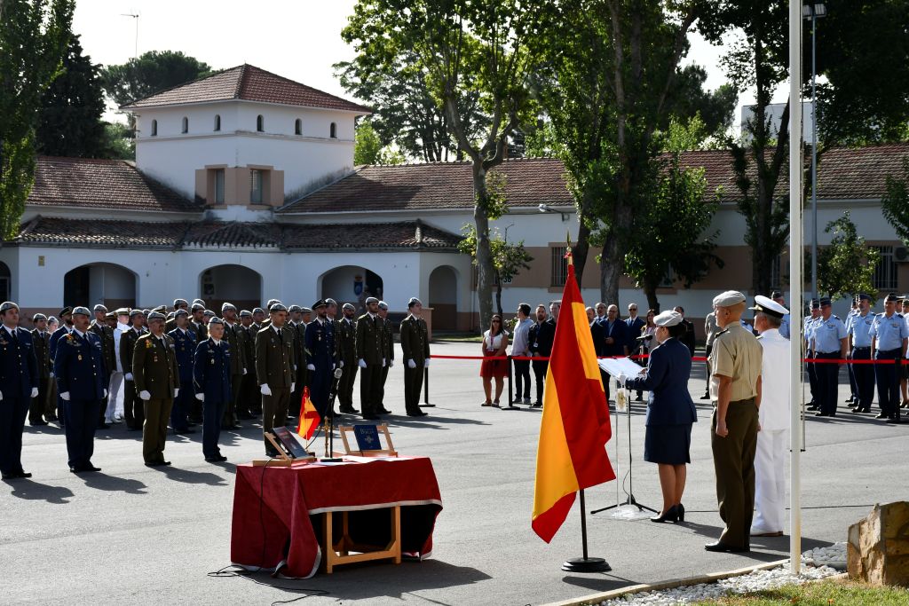 Un momento de la alocución de la nueva directora de la EMCO