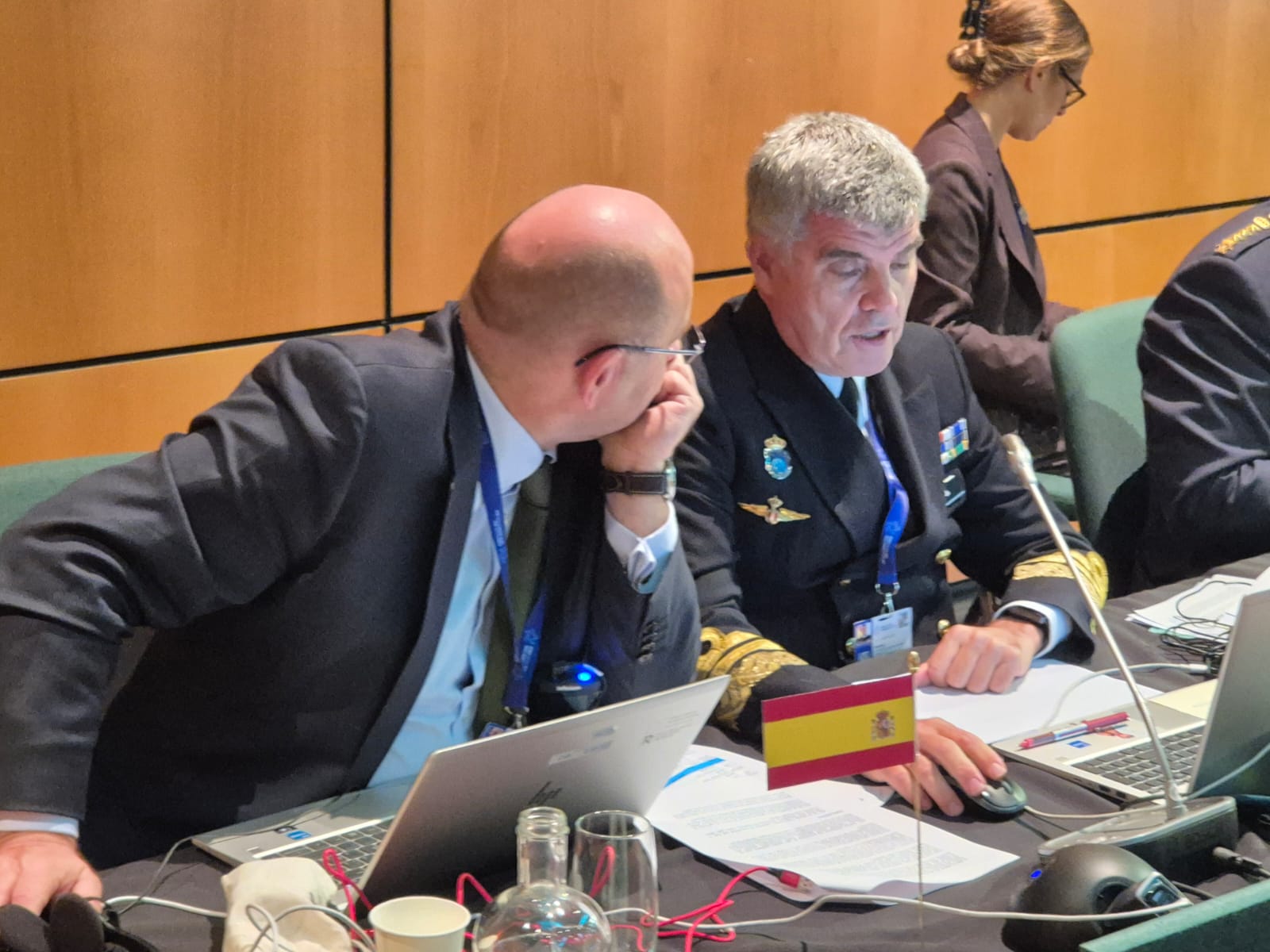 Vice-Admiral Roca, during one of the sessions