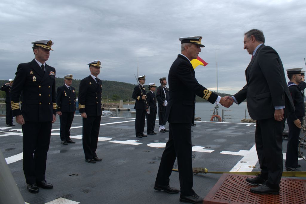 Reception on board for the Spanish Ambassador